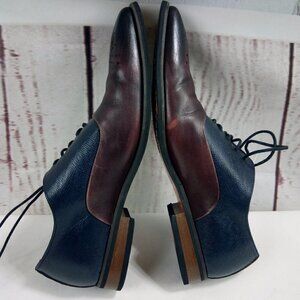 La Milano "Weldon" Mens Two-Toned Leather Shoes 12
